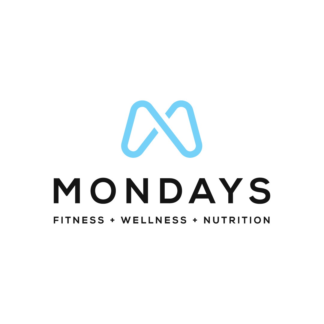 Mondays brand identity collateral in physical and spatial applications