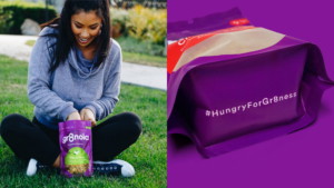 Gr8nola packaging design with empowering #HungryForGr8ness messaging