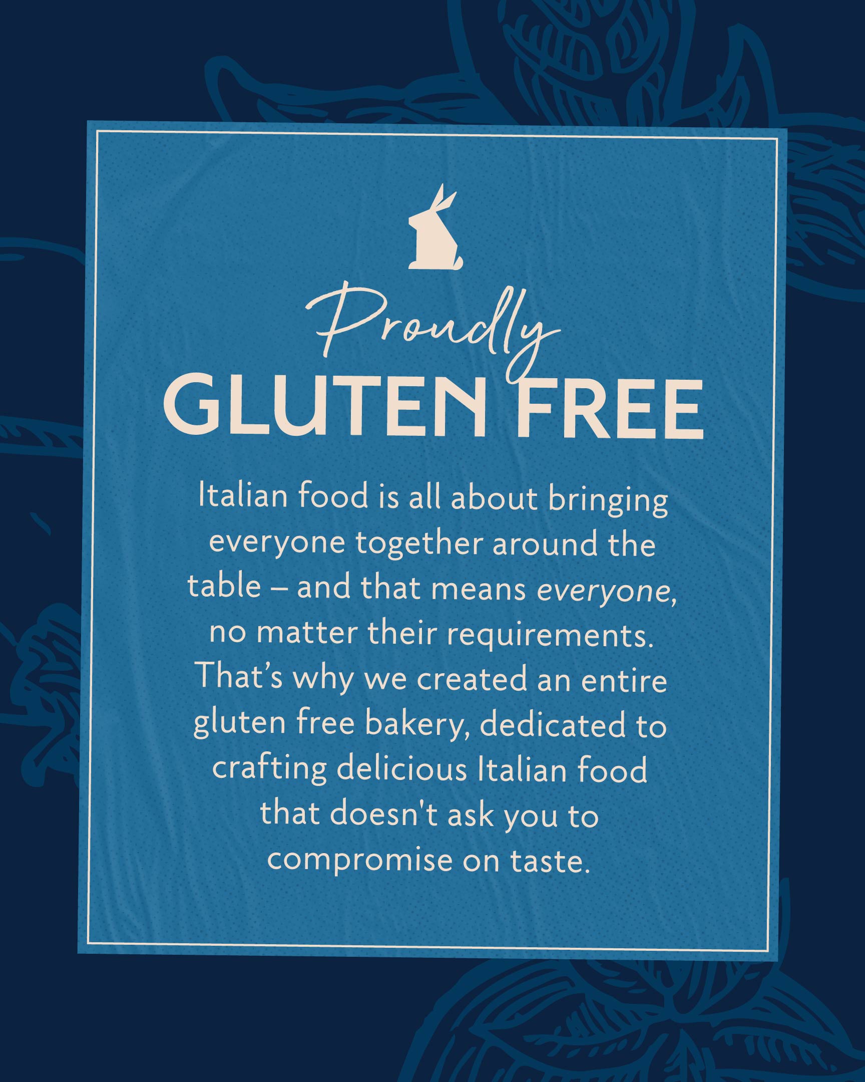 White Rabbit Pizza Co. brand identity showing gluten-free positioning and narrative development