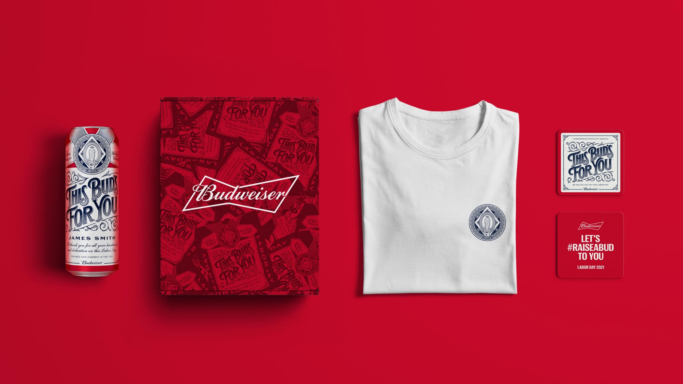Budweiser Raise a Bud campaign website collateral