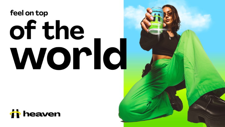 Heaven brand identity hyperreal fruit illustration in glossy Y2K-inspired art style