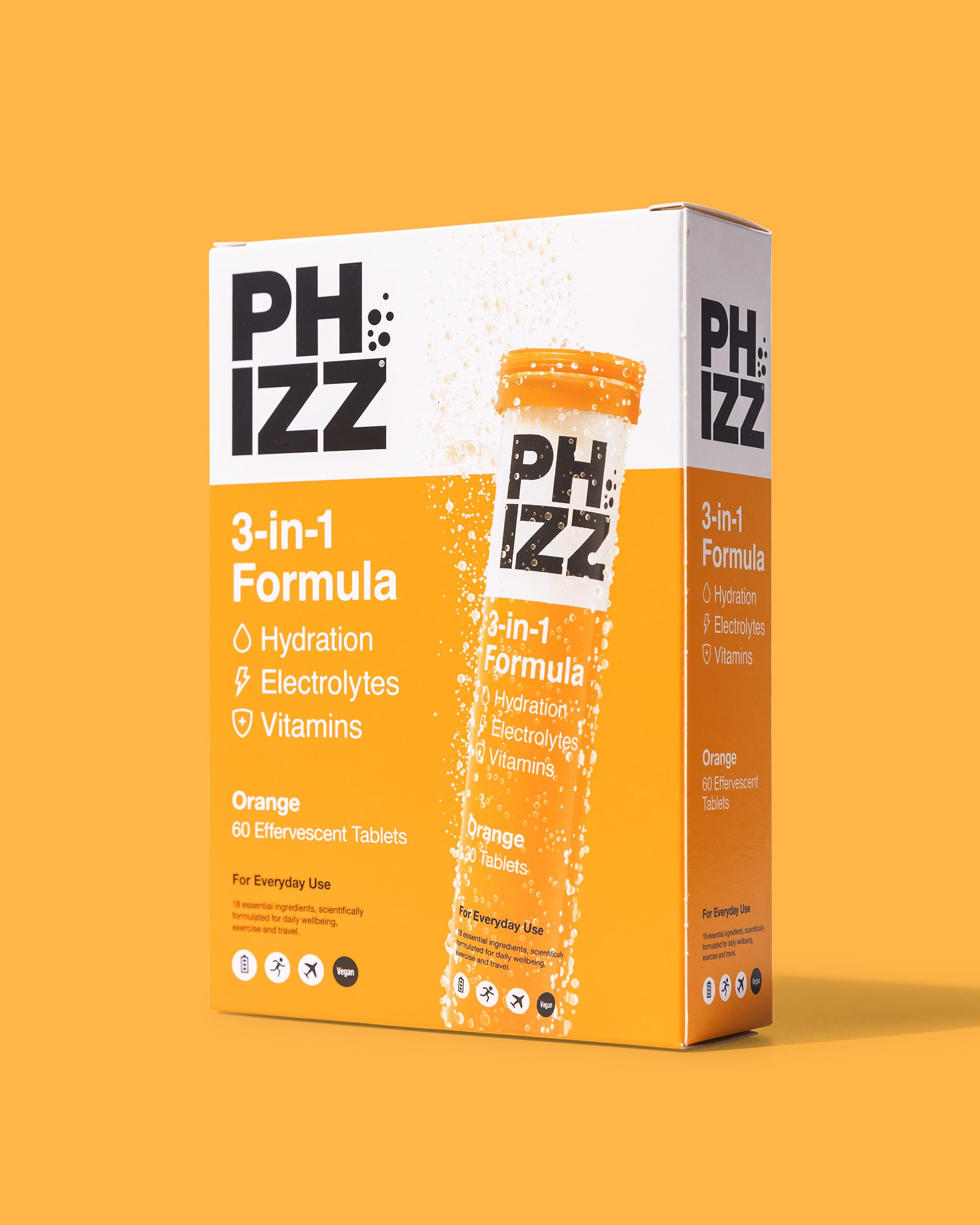 Phizz packaging design for product box