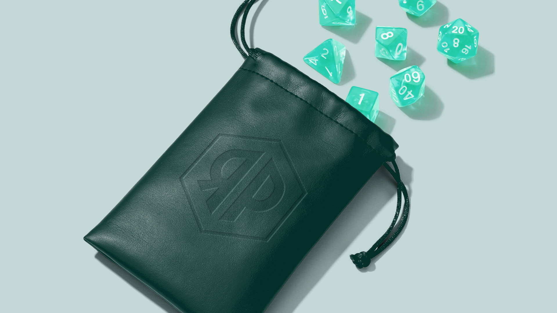 Roll and Play Press brand identity dice product mockup