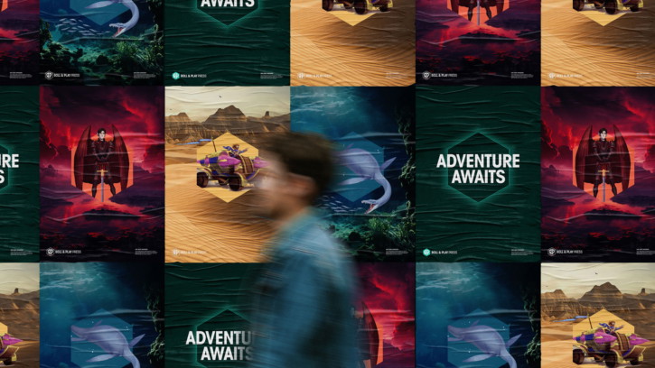 Roll and Play Press brand identity poster series