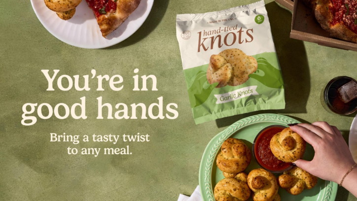 Hand-Tied Knots back-of-pack photography showing knot texture and ingredients