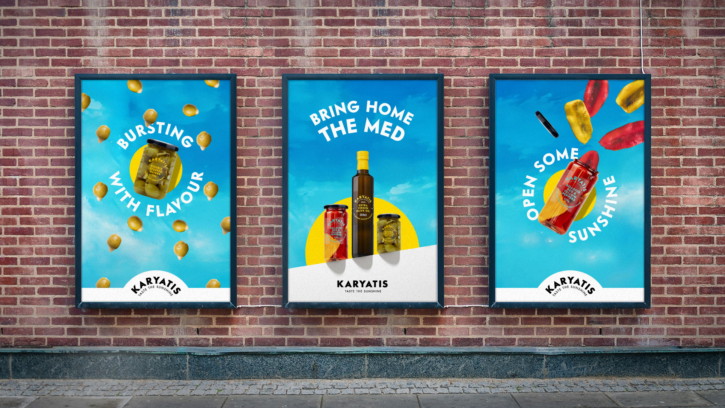 Karyatis brand campaign showing new copy, and new visual system by Deuce Studio