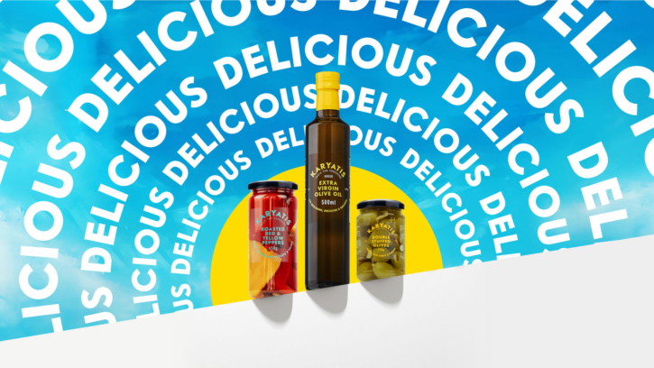 Karyatis brand campaign hero showing new campaign visual identity for UK retail
