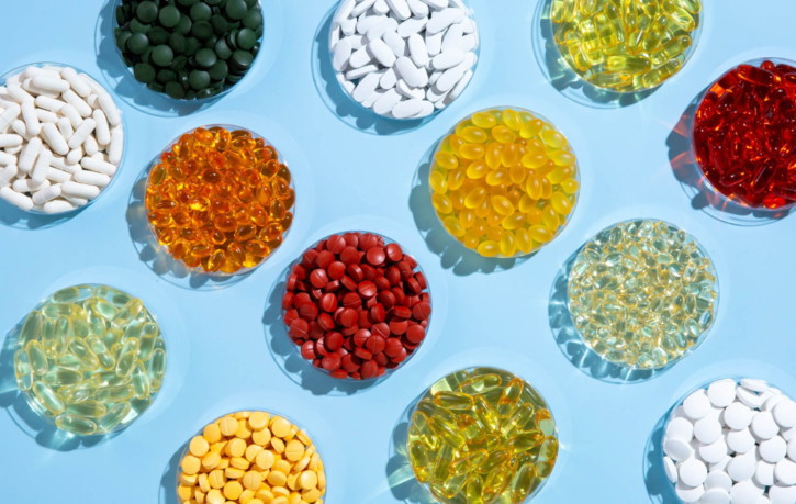 NFO Vitamins science-led art direction with laboratory-inspired materials